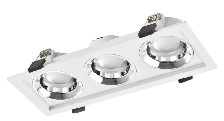 HYUNDAI 255 Recessed Spot Light AL BK RF 3*7W 3000K