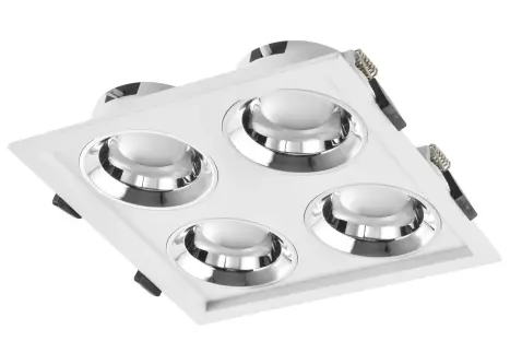 [LF-HYD-R-SP-255-4-7W-30-WH-MBK-HYD-HYD] HYUNDAI   255 Recessed Spot Light AL BK RF MT 4*7W 3000K